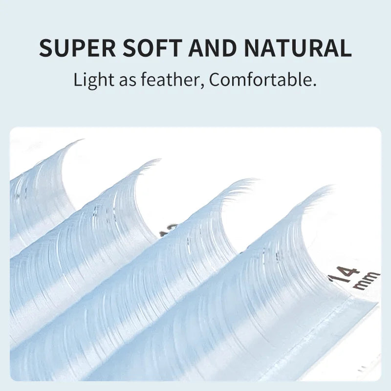 NATUHANA Cream Beige Individual Lash Clusters Mixed Lengths Soft Qme