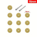 12pcs 1Set 16-22mm Diamond Wheel Saw Circular Cutting Blade Rotary Tool Titanium Coated Diamond Cutting Blade Qme 12pcs 16mm