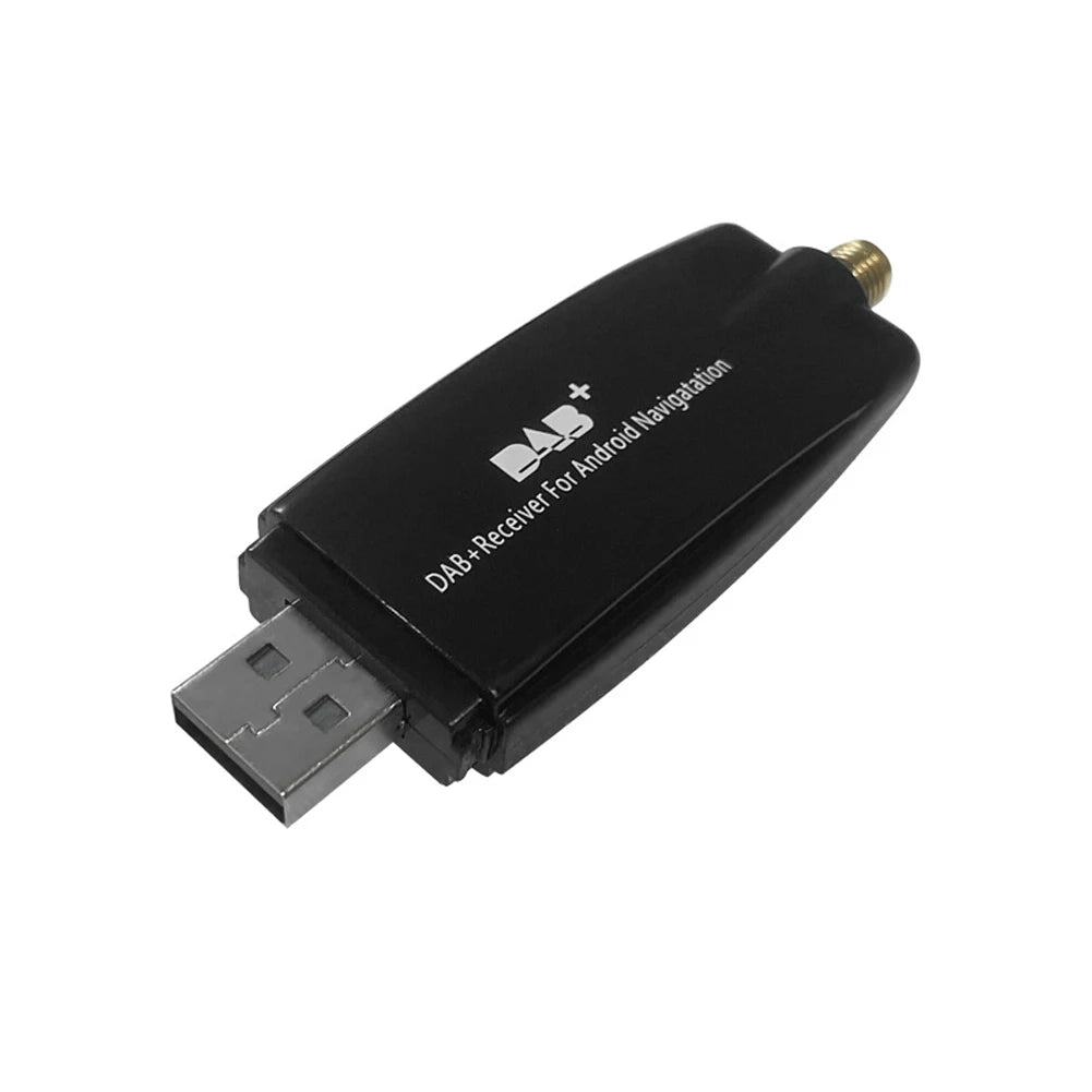 Car DAB+ Box USB Interface DAB+ Box Radio Receiver Adapter Car Radio Antenna Receiver for Android 5.1 and Above Car Radio Qme