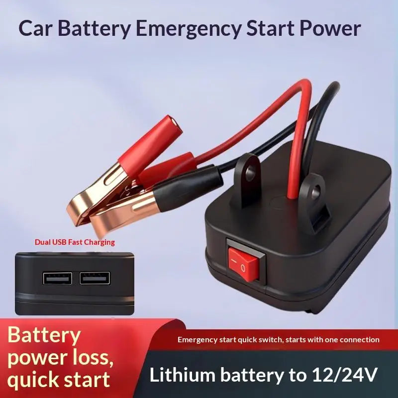 Igniter Jump Starter Charger Lithium Battery Emergency Power Clip Qme