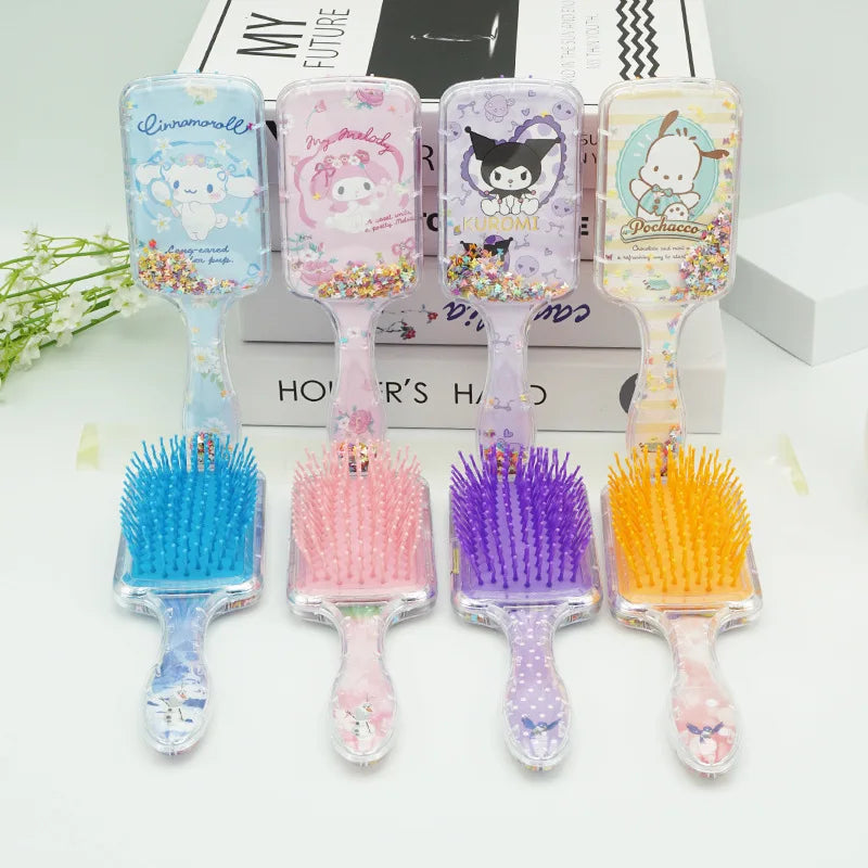 Hello Kitty Kuromi Comb Student-style Square Long-handled Cushioned