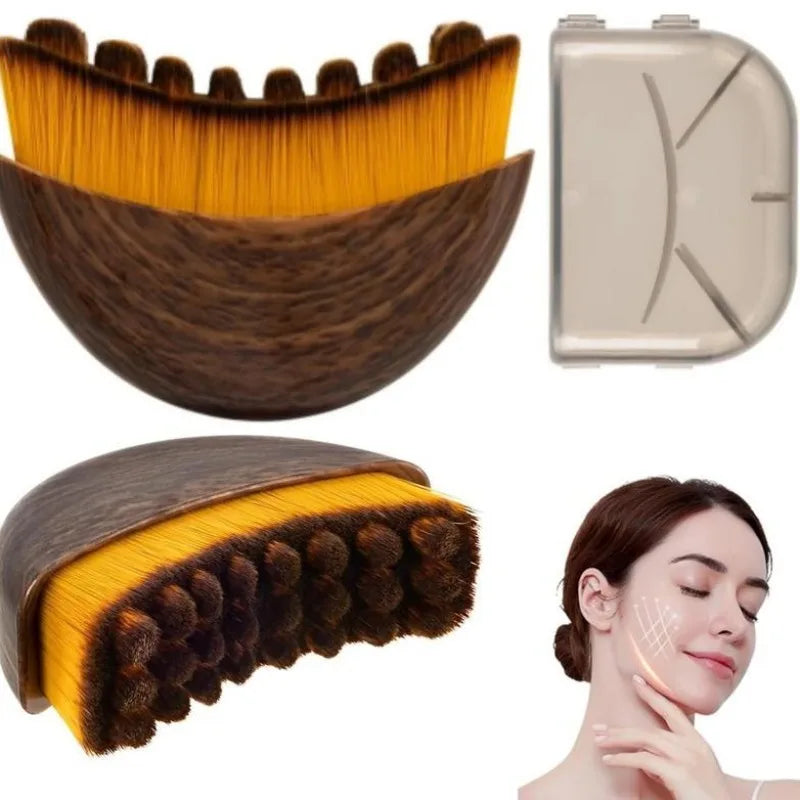 Lymphaticcontourface Walnut Lymphatic Brush Contour Facial Scraping Qme