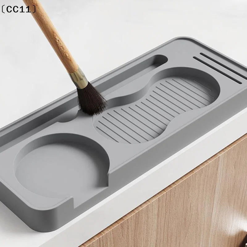 Non Slip Silicone Coffee Tamper Pad Storage Holder Espresso Tools Qme