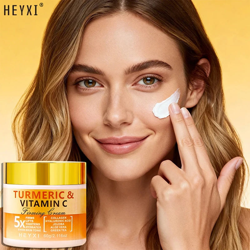 Turmeric Vitamin C Firming Face Cream Moisturizing Replenishing Water Qme