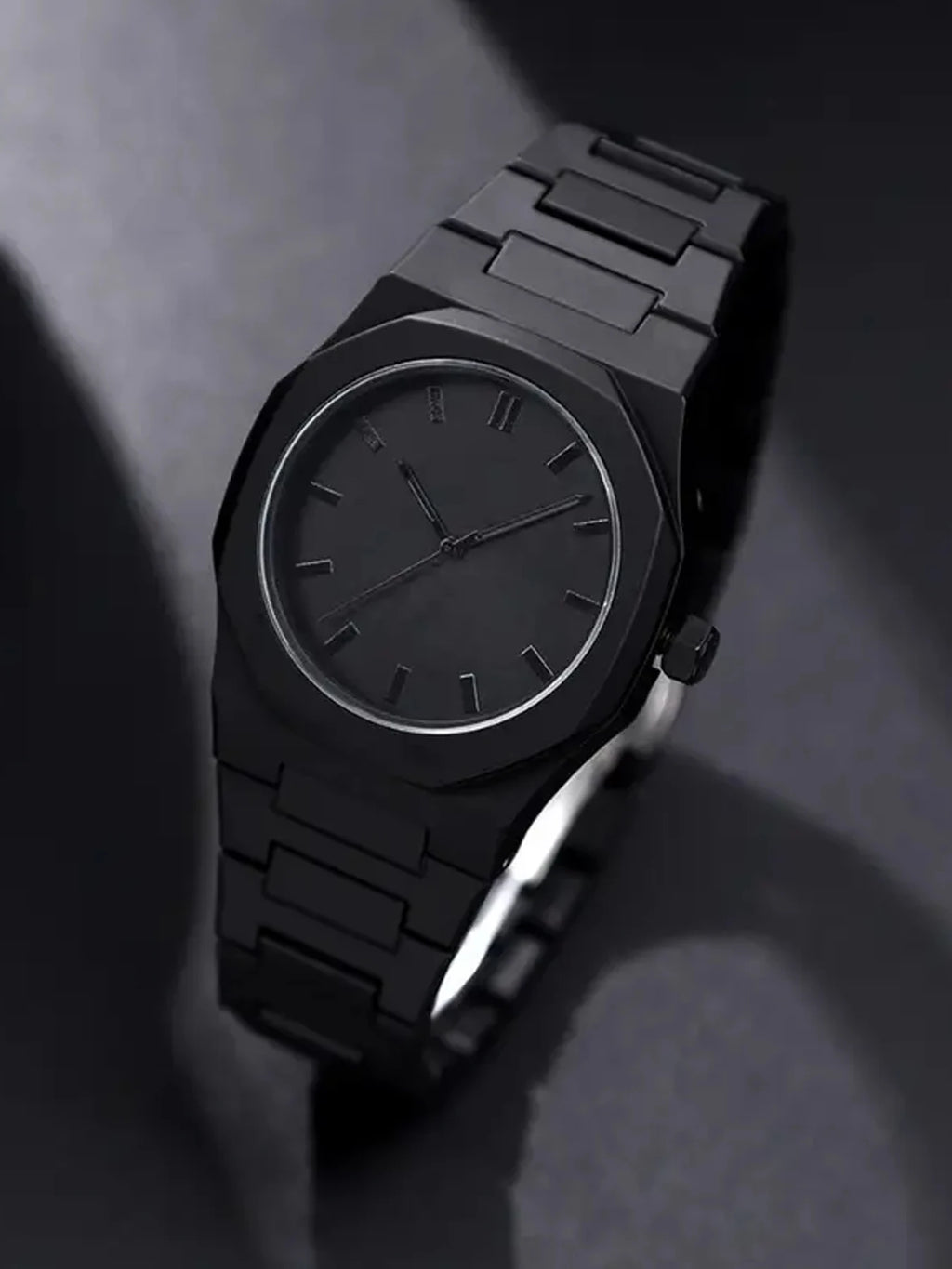 Men's watch plastic watch Arabic high-end quartz watch set Qme