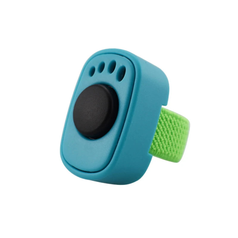 Interactive Sound Clicker Trainer For Thumb Training No Battery For Dogs Cats Positive Reinforcement Train Qme Sky blue