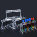 Plastic Clear Test Tube Rack 6 Holes Stand Lab Shelf Qme 250ml