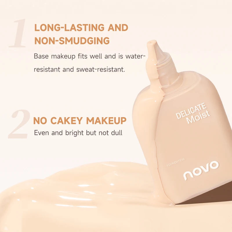 Smooth Liquid Foundation, Moisturizing BB Cream, Long-Lasting Oil-Control CC Cream, Waterproof And Sweat-Proof,Even skin tone Qme