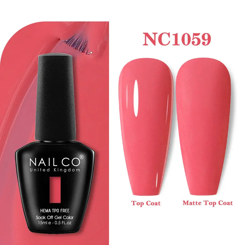 NAILCO Coat Base Gel Nail Polish Nails Art Semi Permanent Lacquer