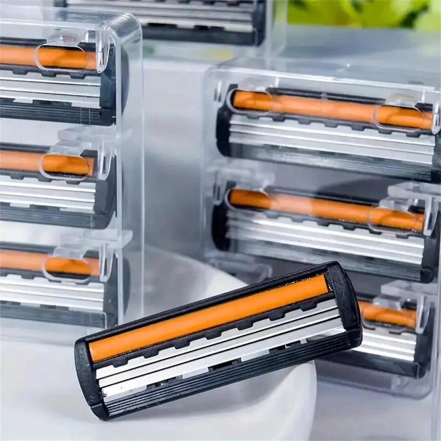 Safe Shavers Manual Three-layer Blade Replacement Blades Hair Care Qme