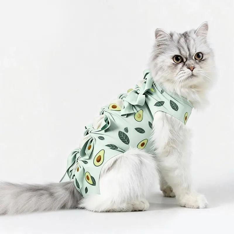 Postoperative Recovery Anti Licking Clothing Adjustable Cat Wound Qme O M