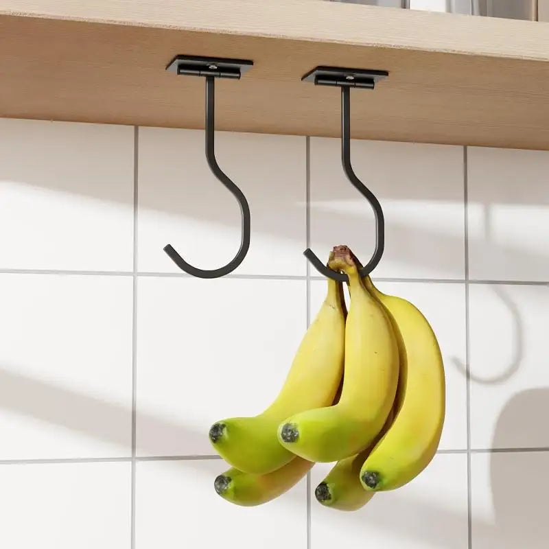 Under Banana Hook Can Be Fixed Screws Metal Multi-purpose Keep Qme
