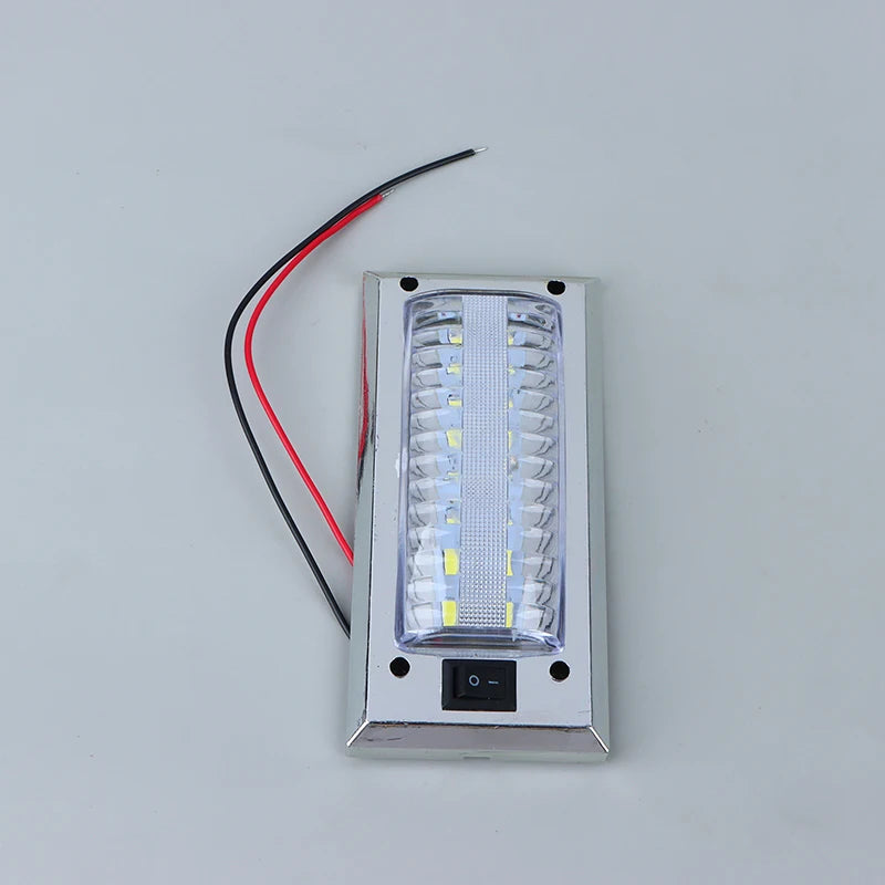 LED 12V-24V Panel Light Car Interior Reading Lamp Brightness Cabin Qme