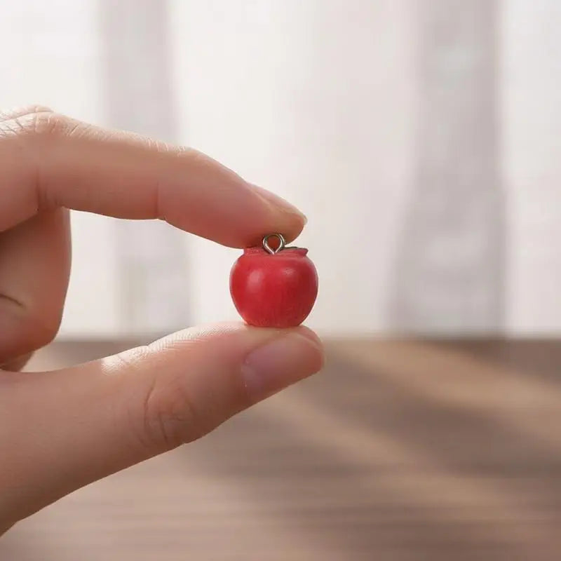 Simulation 3D Resin Fruits Charms Safe Non-toxic Handmade DIY Jewelry Qme