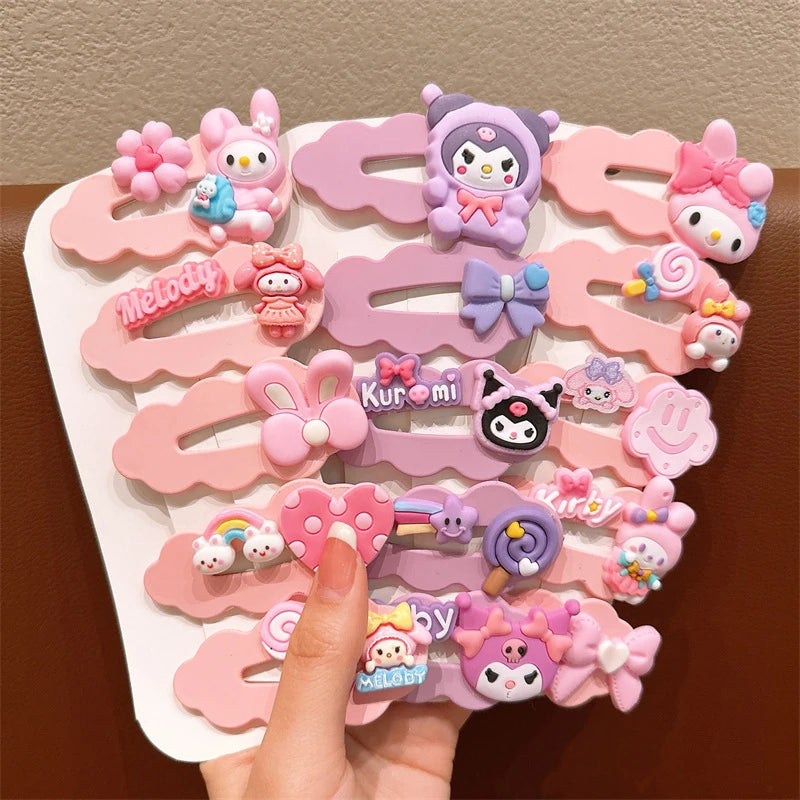 Cute Clownee-themed Cartoon Hair Clips Cute Hair Accessories for Students Side-Swept Bang Clips That Won't Damage Your Hai Qme