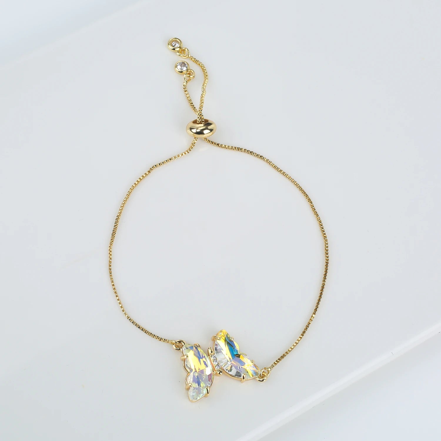 New Trend Fashion Crystal Zirconia Butterfly Charm Bracelet Temperament for Women Light Luxury Party Jewelry Gift Daily Wear Qme Bracelet 6 23cm