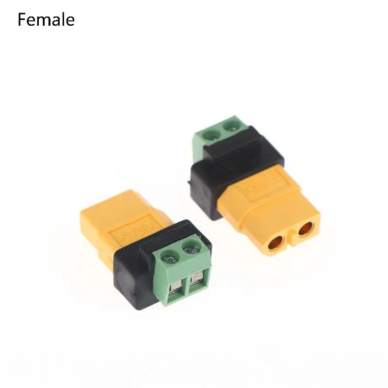 XT60 Male Female To 2Pin Terminal Adapter Solderless Charging Connector For UAV Balance Charger Solar Panel Model Devices Qme XT60 Female