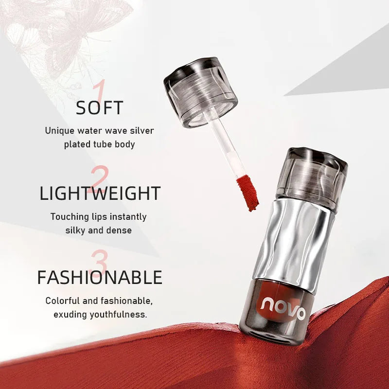 Waterproof Matte Lipstick, Long-Lasting Wear Non-Stick Cup Lip Gloss, Velvet Like Matte Texture, Suitable For Daily Qme