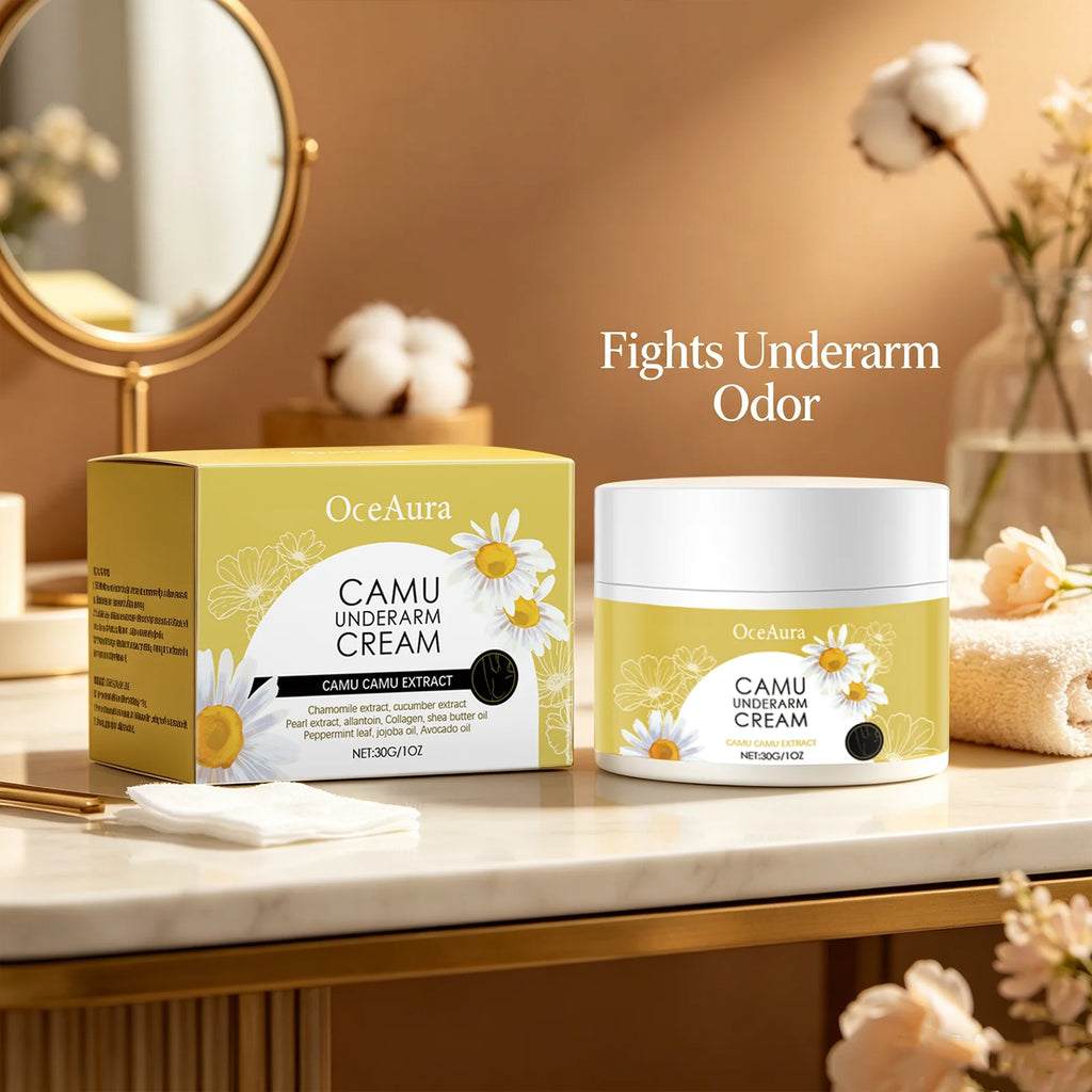 Oceaura Camu Underarm Cream Odor Neutralizing Sweat Inhibiting Qme