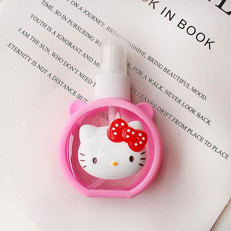 Hello Kitty Cartoon Rabbit Spray Bottle Makeup and Moisturizing Refill Bottle Portable Mini Spray Bottle Silicone-Covered Qme
