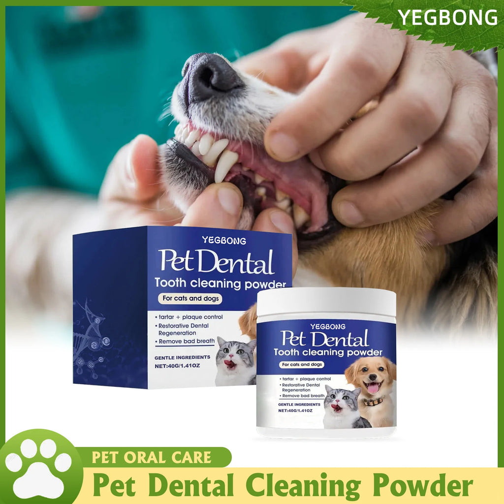 Pet Dental Cleaning Powder Eliminates Oral Odors Remover Dog Teeth Plaque Reduces Calculus Tooth Cleaning Powder For Cat And Dog Qme Default Title
