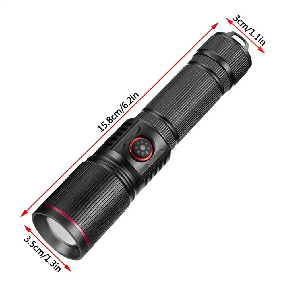 Flashlights Home Type-c Charging Torch Lamp Four-color Illumination Qme Multi China Mainland
