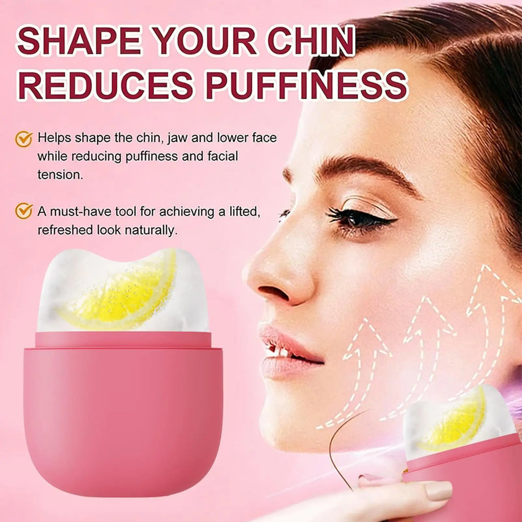 Silicone massage face ice tray Eyes Facial Massager Tool Large Pores Reduction Cooling Face Roller Eliminating facial puffiness Qme