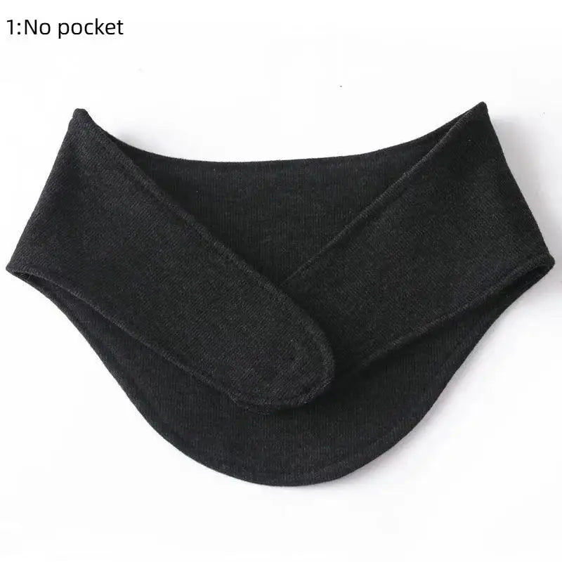 All-season Soft Scarf Warm Breathable Quick-drying Neck Warmer Pocket Qme BK1