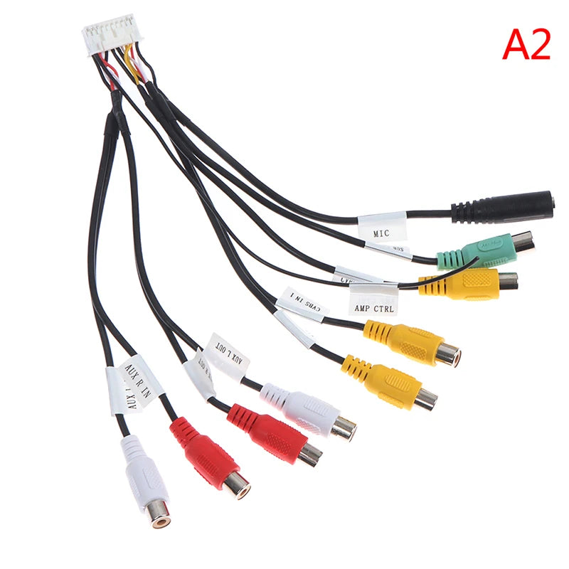 Android Radio Car Accessories Output Wire Aux-in Microphone Adapter Qme A2