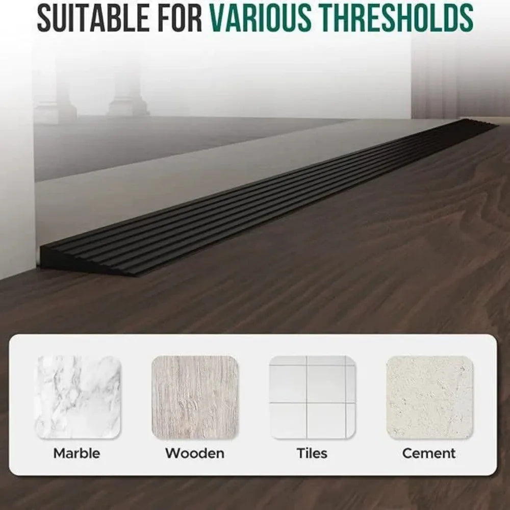 1Mx5cm Sweeping Robot Climbing Pad Self Adhesive Durable Non Slip Multi-Purpose Door Threshold Transition Bar Home Accessories Qme