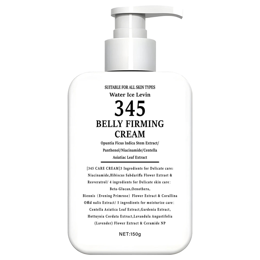 345 Belly Firming Cream with Niacinamide & Centella - 3-4-5 Complex for Delicate Skin Care & Moisturizing Qme