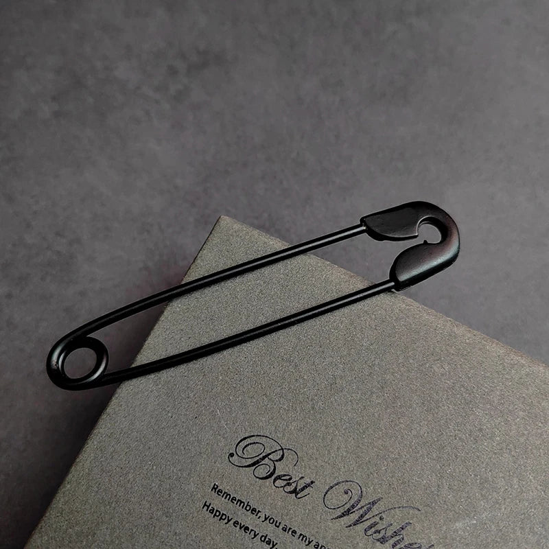 Fashion Dark Large Pins For Clothing Smooth Metal Safety Pins Jeans Dress Scarf Adjustable Pins Qme A16