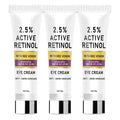 2.5% Active Retinol & Bee Venom Anti-Aging Eye Cream - Moisturizing & Protective Formula for Elastic, Smooth Skin Qme Ivory 20g