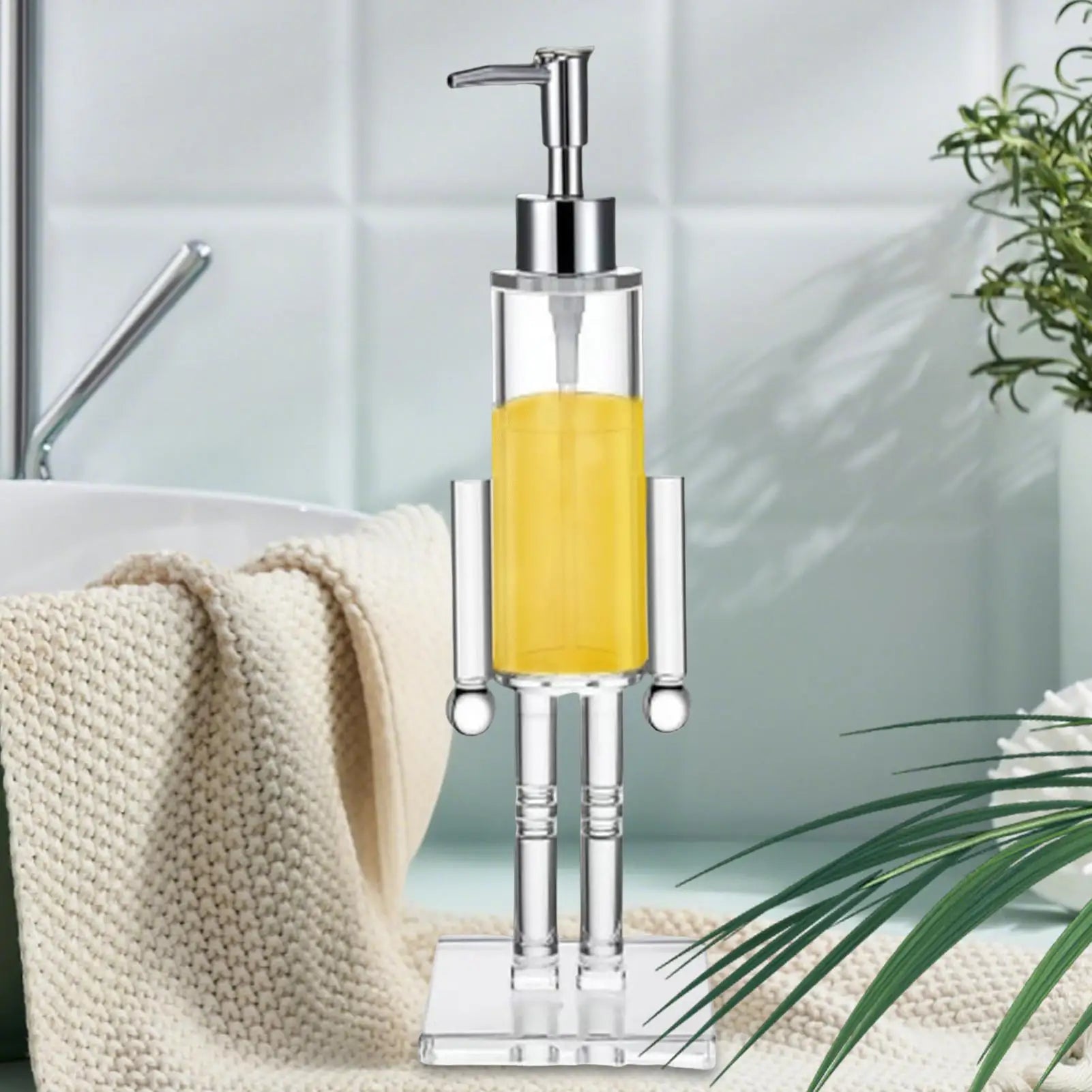 Nutcracker Hand Soap Dispenser Refillable Toner Bottle Christmas Qme