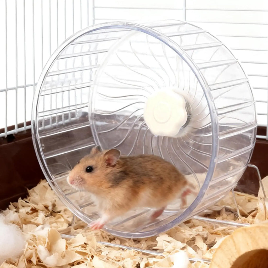 Silent Hamster Wheel Small Double-Bearing Quiet Spinner Gerbil Small Animals Running Wheel for Mice Dwarf Animals Pets Cage Qme