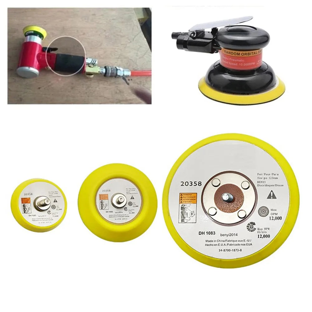 1pcs Polishing Sanding Disc Backing Pad M6/M8 For Pneumatic Sander 2/3/5 Inch For Artificial Stone Power Tool Part Qme