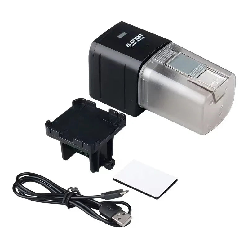 Ilonda Wifi Fish Feeder Organ Smart Control Aquarium Tank Automatic Feeding Device Timing Fishing Equipment Accessories Carp Qme