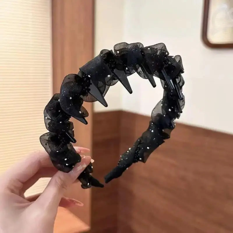 Elegant Temperament Rhinestone Design Hairband Women Daily Wear Qme A5