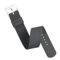 New Sports Fashion for One Piece FKM Watch Strap 20mm 21mm 22mm Rubber Watch Band Wristband for Seiko for Omega watch Qme Gray 22mm