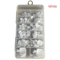 Short Square Gel Toenail Tips Matte Press Full Cover Effortless Qme A1