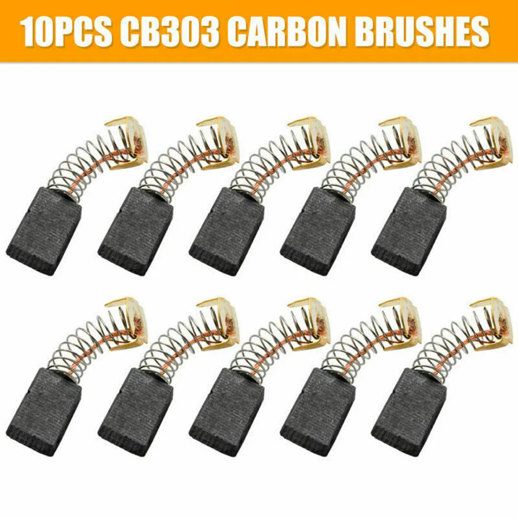 10pc Carbon Brush For Angle Grinder GA5030 CB 325/459/303/419/203/85 GV5000 4301SV 6510B-2 8410B 9035 9504BH 6510 Set Qme CB303