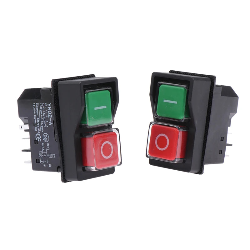 Electromagnetic Push Button Switches Starter Machine Tool Equipment Waterproof Switch Safety Security IP55 KLD28A Qme