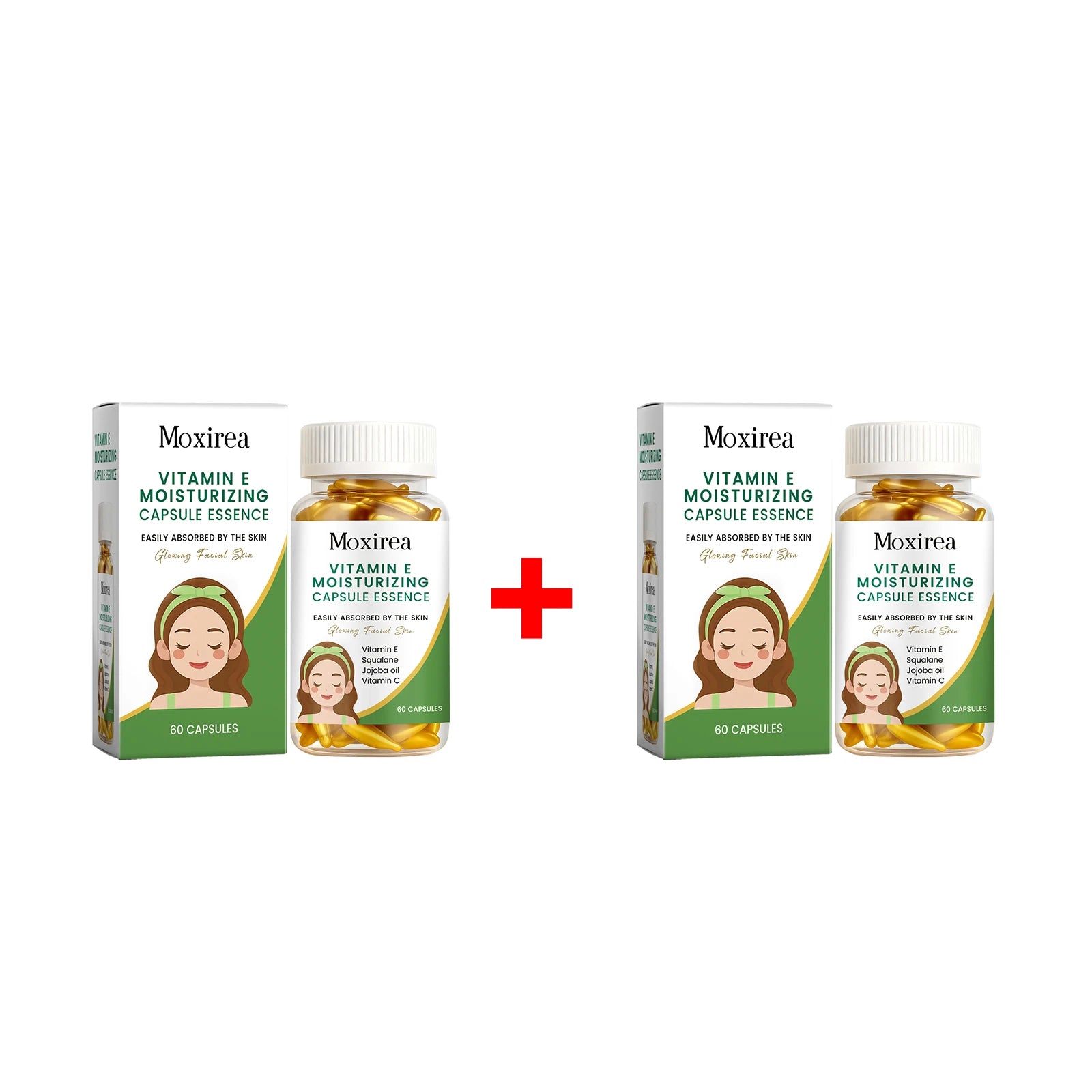 Vitamin E Facial Hydrating Essence Oil Antioxidant Lighten Dark Yellow Tone Reduce Fine Lines Firming Skin Moisturizing Capsules Qme 120pcs Boxed
