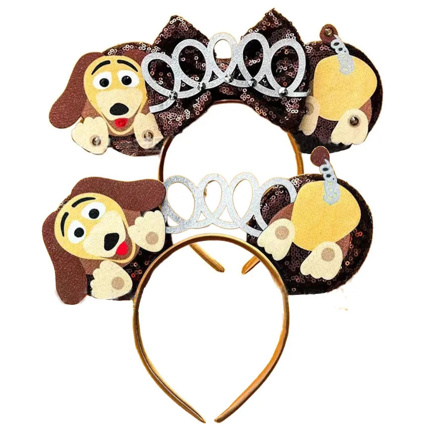 Mickey Mouse Ear Chip n Dale Headands Women Adult Cosplay Squirrel Hairband For Girls Park Travel Photography Hair Accessory Qme Headband 8