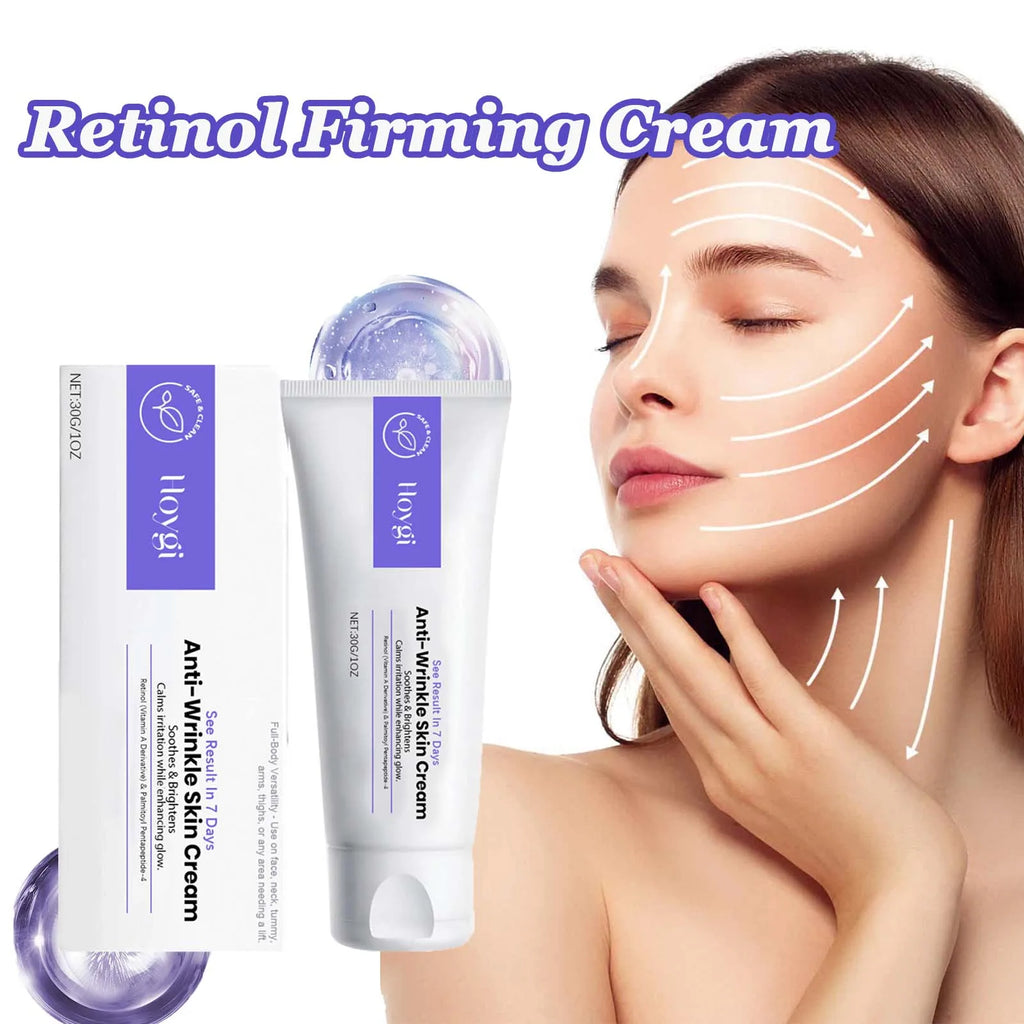 Retinol Firming Cream Lifting Tightening Improve Sagging Fade Fine Lines Pore Refining Nourishing Gentle Face Neck Care Cream Qme