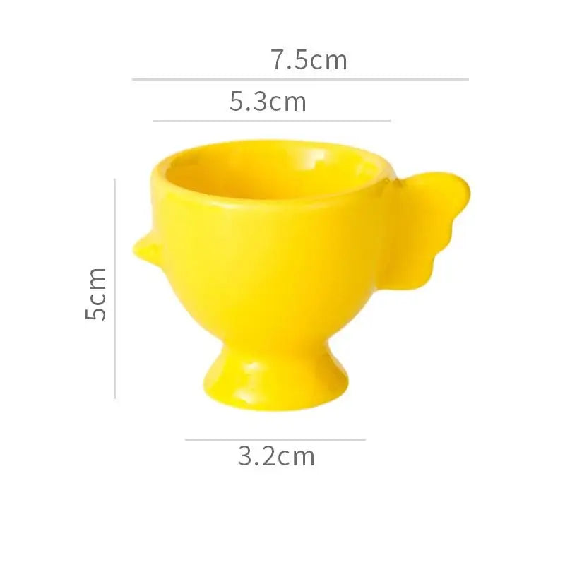 Heightened Base Solid Non-slip Handle Good Grip Makeup Sponge Holder Qme Yellow