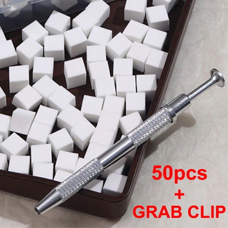 1Box 9 Colors Patting Gel Smudge Canned Saturation Popular Semi-solid Qme 50PCS and GRAB-CLIP