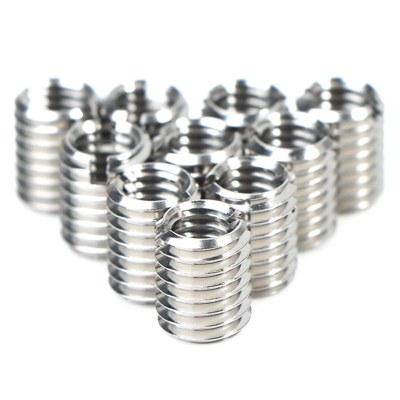 10PCS M8 Male To M6 Female Thread Adapters Stainless Steel 8mm To 6mm Reducer Converter Fittings. Qme Default Title