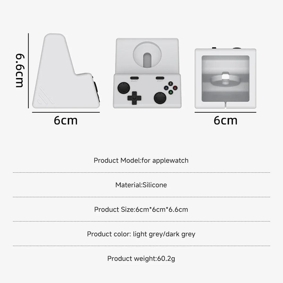 Charger Stand Silicone Dock Holder Charger Dock Station Stable Charging Dock Station for Apple Watch Series 10 9 8 7 6 5 4 3 2 1 Qme