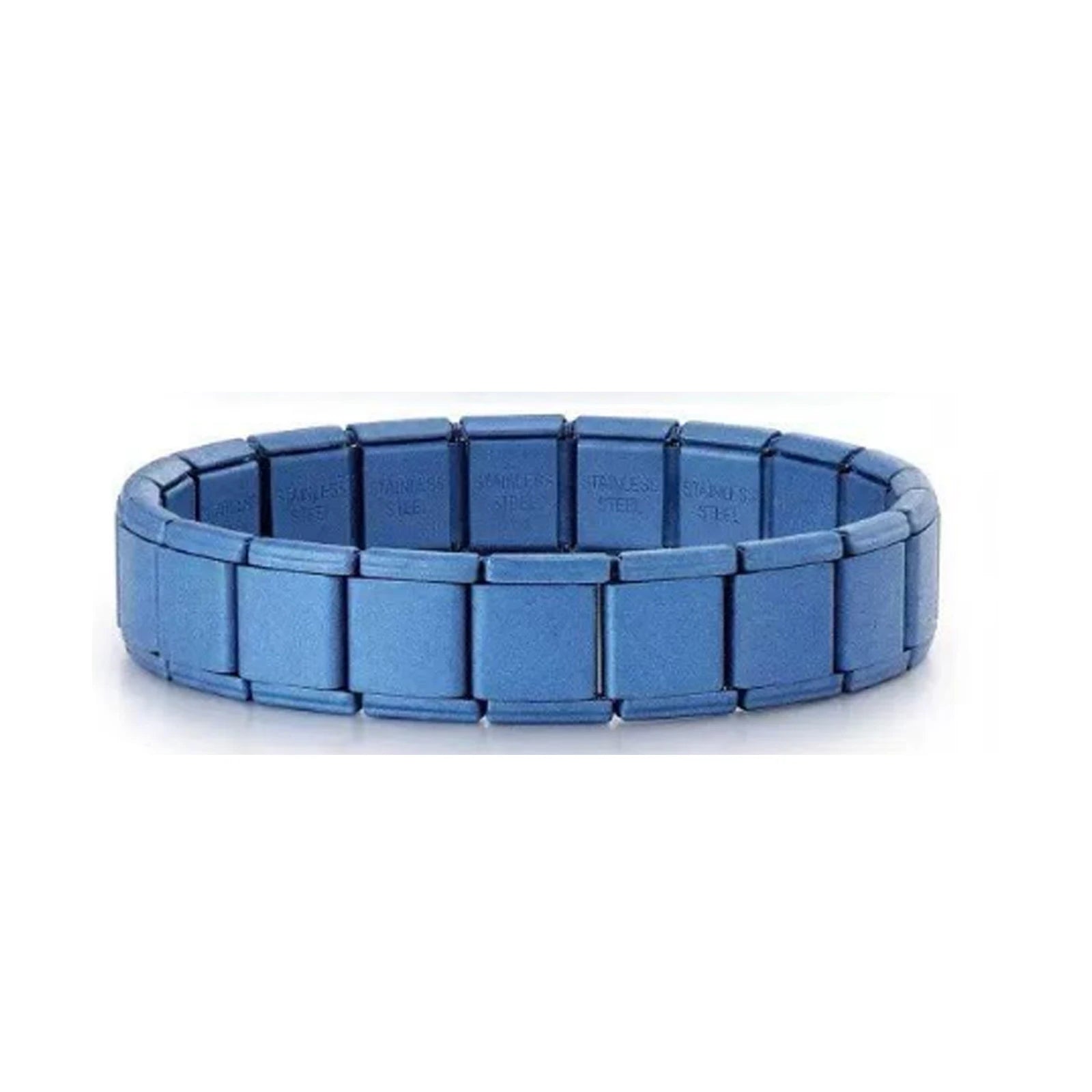 Fashion Wholesale High Quality Couple's Y2K Jewelry DIY 9MM Width Italian Elastic Bracelet Solid Color Stainless Steel Bangle Qme Style 4-13mm